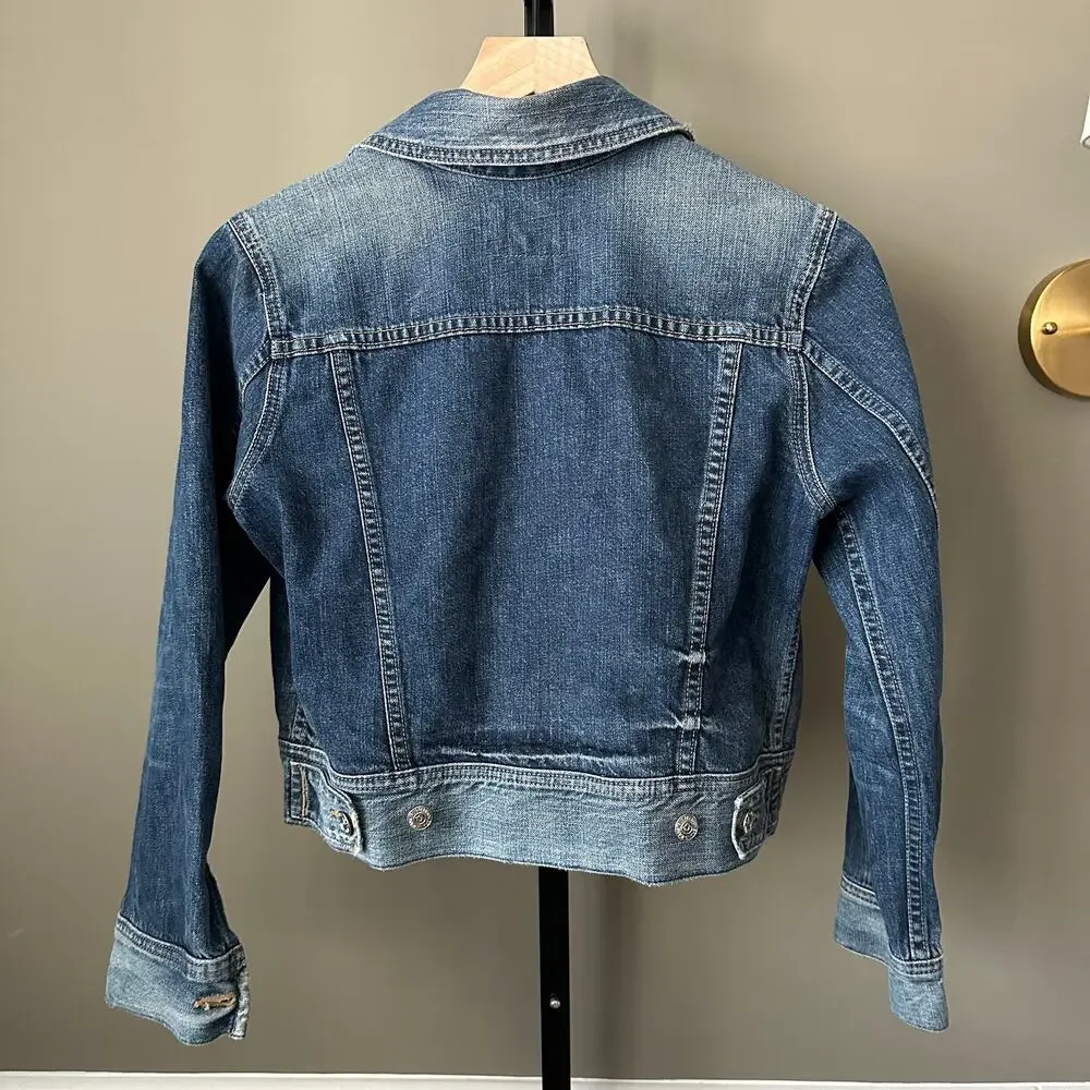 True Religion Dari Cropped Jean Jacket Medium